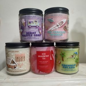 🚨SOLD🚨 Bath and body works single wick candles.